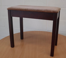 Load image into Gallery viewer, Mahogany Modern Piano Stool with Storage