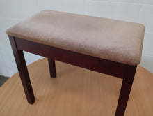 Load image into Gallery viewer, Mahogany Modern Piano Stool with Storage