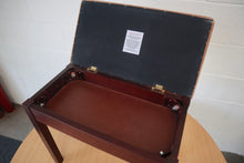 Load image into Gallery viewer, Mahogany Modern Piano Stool with Storage