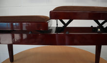 Load image into Gallery viewer, Double Height Adjustable Piano Stool in Mahogany