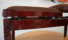 Load image into Gallery viewer, Double Height Adjustable Piano Stool in Mahogany