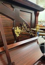 Load image into Gallery viewer, Ritmüller Upright Piano in Ornate Rosewood Cabinetry With Decorative Inlay