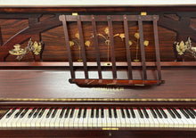 Load image into Gallery viewer, Ritmüller Upright Piano in Ornate Rosewood Cabinetry With Decorative Inlay