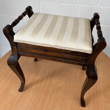 Load image into Gallery viewer, Victorian Antique piano stool with storage