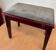 Load image into Gallery viewer, Modern Piano Stool in Mahogany with storage