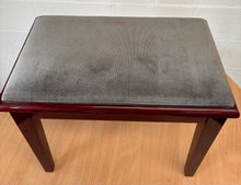Load image into Gallery viewer, Modern Piano Stool in Mahogany with storage