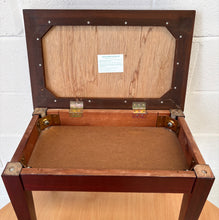 Load image into Gallery viewer, Modern Piano Stool in Mahogany with storage