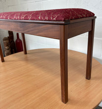 Load image into Gallery viewer, Mid Century piano stool with storage