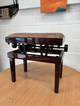 Load image into Gallery viewer, Premium Height Adjustable Mahogany piano stool