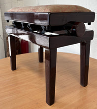 Load image into Gallery viewer, Premium Height Adjustable Mahogany piano stool