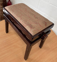 Load image into Gallery viewer, Premium Height Adjustable Mahogany piano stool