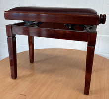 Load image into Gallery viewer, Modern Height Adjustable Piano Stool in Polished Walnut