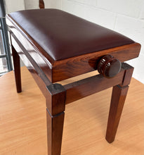 Load image into Gallery viewer, Modern Height Adjustable Piano Stool in Polished Walnut