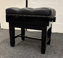 Load image into Gallery viewer, Luxury Height Adjustable Piano Stool with Button Upholstered Leather