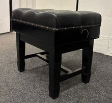 Load image into Gallery viewer, Luxury Height Adjustable Piano Stool with Button Upholstered Leather