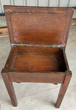 Load image into Gallery viewer, Antique piano stool with storage