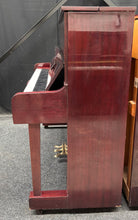 Load image into Gallery viewer, Elysian U121 Upright Piano in Plum Mahogany Cabinetry