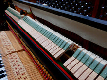Load image into Gallery viewer, Schumann Upright Piano in polished Mahogany Cabinet
