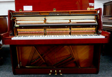 Load image into Gallery viewer, Schumann Upright Piano in polished Mahogany Cabinet