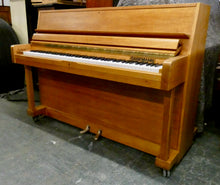 Load image into Gallery viewer, Danemann studio upright piano in bleached English Oak finish