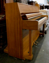 Load image into Gallery viewer, Danemann studio upright piano in bleached English Oak finish