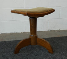 Load image into Gallery viewer, Mid Century German Walnut Piano Height Adjustable Piano Stool