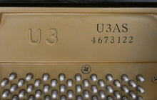 Load image into Gallery viewer, Yamaha U3AS Upright Piano in Black High Gloss w/ Sostenuto Pedal