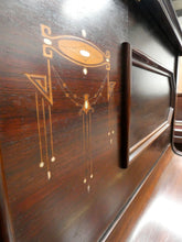 Load image into Gallery viewer, Ajello & Sons Upright Piano in Mahogany With Inlay