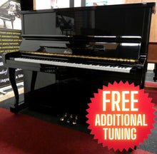 Load image into Gallery viewer, Atlas A22H Upright Piano in Black High Gloss