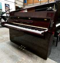 Load image into Gallery viewer, Atlas NA3D Upright Piano in Plum Mahogany Gloss With Grand Piano Style Lid