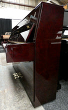 Load image into Gallery viewer, Atlas NA3D Upright Piano in Plum Mahogany Gloss With Grand Piano Style Lid