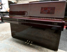 Load image into Gallery viewer, Atlas NA3D Upright Piano in Plum Mahogany Gloss With Grand Piano Style Lid