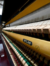 Load image into Gallery viewer, Atlas NA3D Upright Piano in Plum Mahogany Gloss With Grand Piano Style Lid