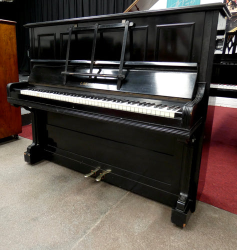 Bechstein Model IV Upright Piano in Ebonised Cabinetry With Inlay