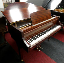Load image into Gallery viewer, J. Strohmenger Baby Grand Piano With Half-Moon Lid in Mahogany Cabinet