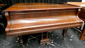 FULLY RESTORED Julius Kreutzbach Antique Baby Grand Piano in Rosewood Cabinetry