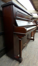 Load image into Gallery viewer, Monington &amp; Weston Upright Piano in Mahogany Finish With Fold Down Music Desk