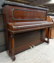 Load image into Gallery viewer, Monington & Weston Upright Piano in Mahogany Finish With Fold Down Music Desk