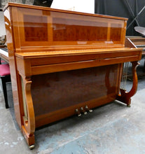 Load image into Gallery viewer, Schimmel 120J Centennial Upright Piano in Cherry and Yew Cabinet