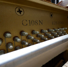 Load image into Gallery viewer, Yamaha C108N Upright Piano in Walnut Gloss Cabinet
