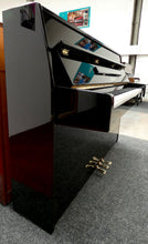 Load image into Gallery viewer, Yamaha C110A Upright Piano in Black High Gloss Cabinetry