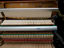 Load image into Gallery viewer, Yamaha C110A Upright Piano in Black High Gloss Cabinetry