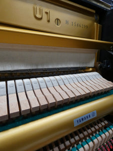 Yamaha U1 Upright Piano in High Gloss Black