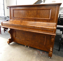 Load image into Gallery viewer, A.H. Francke Upright Piano in Burr Walnut Cabinetry