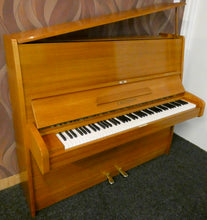 Load image into Gallery viewer, Bechstein Model 8 Upright Piano in Sycamore with Grand Piano Style Lid