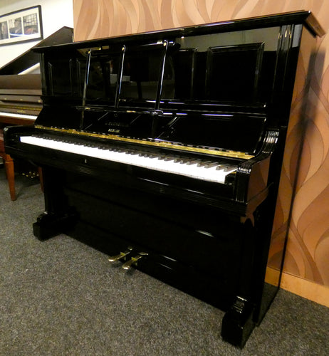 Bechstein Model IV Upright Piano in Black High Gloss With Fold Down Music Desk