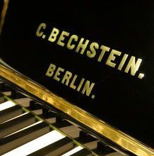 Load image into Gallery viewer, Bechstein Model IV Upright Piano in Black High Gloss - Fully Restored