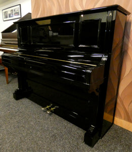 Bechstein Model IV Upright Piano in Black High Gloss With Fold Down Music Desk