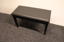 Load image into Gallery viewer, Matt Black Piano Stool With Storage