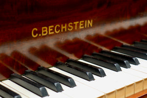 C. Bechstein London Model Baby Grand Piano in Flame Mahogany